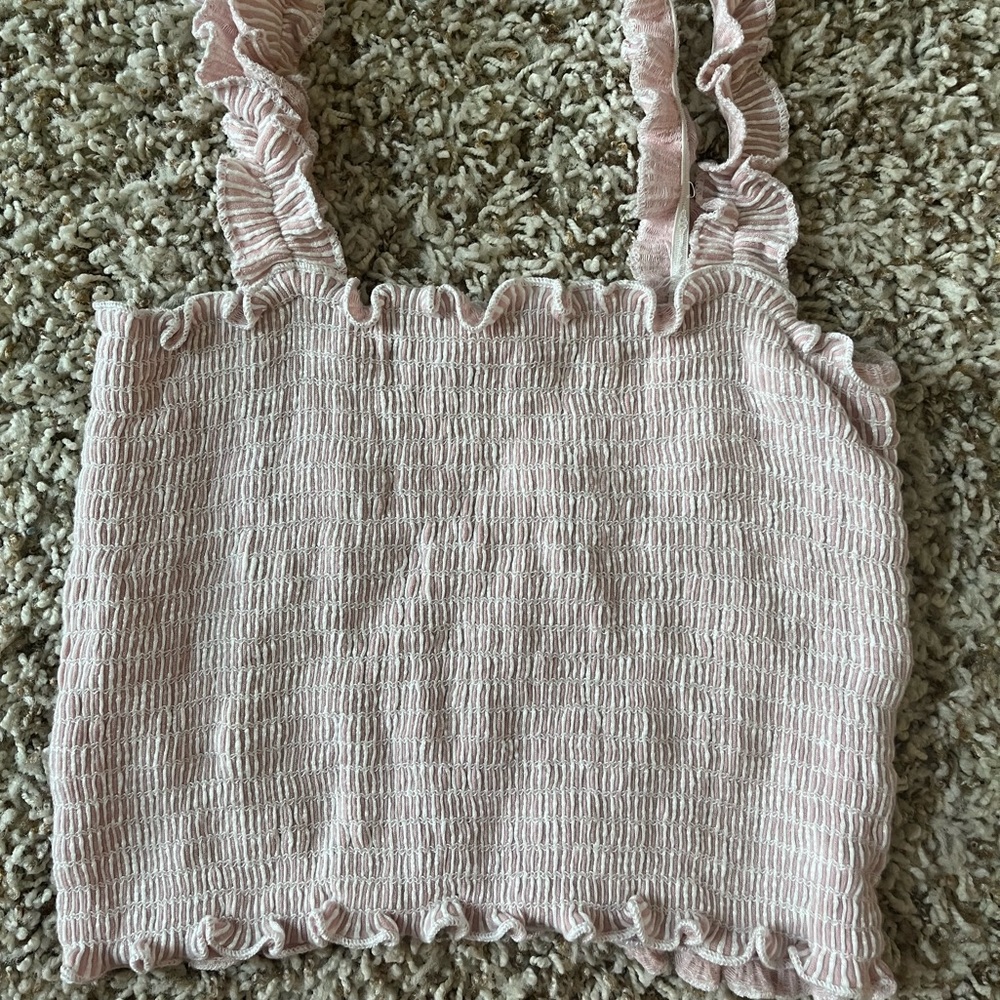 pink crop tank